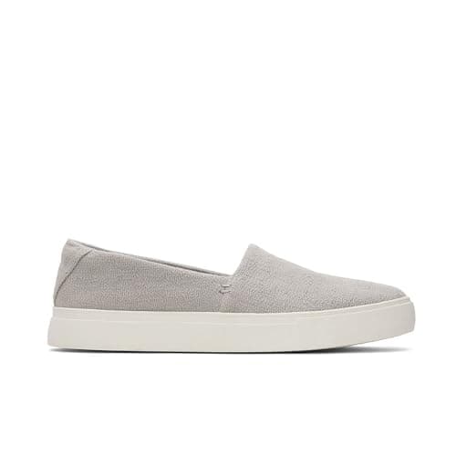 Image of TOMS Women's Kameron Slip On Slip-On Sneaker, Drizzle Grey Two Tone Slub, 3 UK