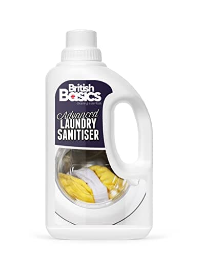 Image of BritishBasics - Anti-Bacterial Laundry Sanitiser Cleanser Liquid Additive - Gym Attire, Pet Bedding, School Clothes - 1 Litre