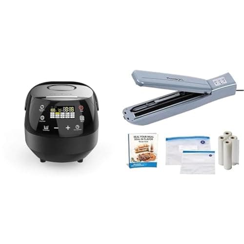Image of CleverChef (5L) 14-in-1 Multifunction Cooker By Drew&Cole - Charcoal - Power XL Duo Vacuum Nutrisealer