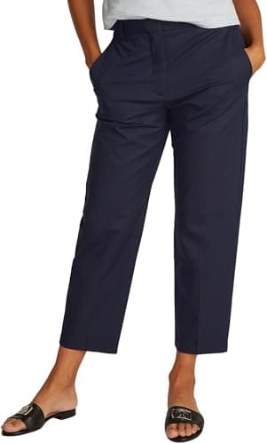 Image of Tommy Hilfiger Women’s Slim Fit Chinos, Blue (Dark Night Navy), 10