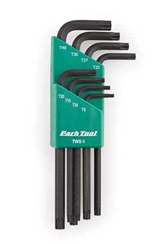 Image of Park Tool TWS-1 L-Shaped Torx Compatible Wrench Set Tool ,Black, t9 to t40