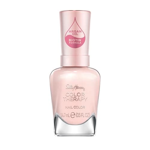 Image of Sally Hansen Colour Therapy Nail Polish with Argan Oil, 14.7 ml, 220 Rosy Quartz