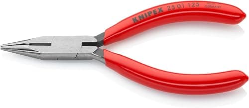 Image of KNIPEX Snipe Nose Side Cutting Pliers (Radio Pliers) with Plastic Coating 125 mm, 25 01 125