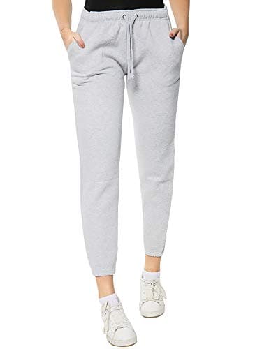 Image of Love My Fashions® Plain Joggers for Women UK Casual Jogging Bottoms Ladies Sweatpants Running Sports Trouser with Pockets Light Grey