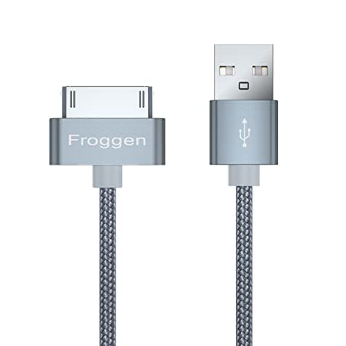 Image of Froggen Charging Cable, 30 Pin USB to USB Data Sync Cable Compatible with Phone 3, Phone 4, Phone 4s, Pad, Pad 2, Pad 3, Pod Nano 1/2/3/4/5/6, Pod Touch 1/2/3/4, Pod Classic 1/2/3/3/3/3/3/3/3/3/3