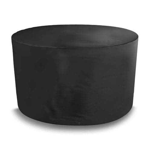 Image of Bosmere Protector 5000 | Circular Table Cover | D 128cm H 71cm | 100% Waterproof, UV Protected, Heavy Duty 600D | 5 Year Guarantee | MB545, Black