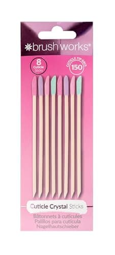 Image of Brushworks Cuticle Crystal Sticks - 8 Pack