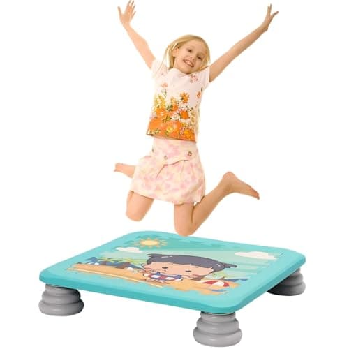 Image of Trampoline Board for Kids,Sensory Trampoline for Kids - Indoor/Outdoor with Non-Slip Base,Durable PU Foam,Max 75kg/165lbs,Sensory Toy for Toddlers & Therapy