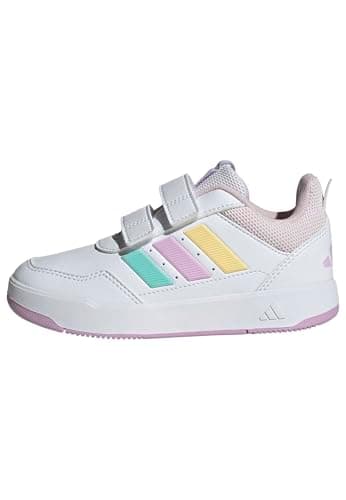 Image of adidas Unisex Kids TENSAUR Sport 3.0 Hook and Loop Shoes Kids, FTWR White/Bliss Lilac/Clear Pink, 1 UK
