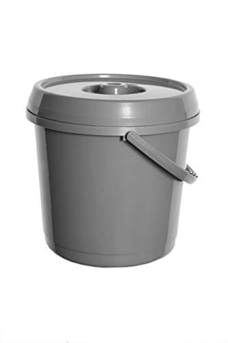 Image of Whitefurze 14 Litre Bucket + Lid Silver (326734)