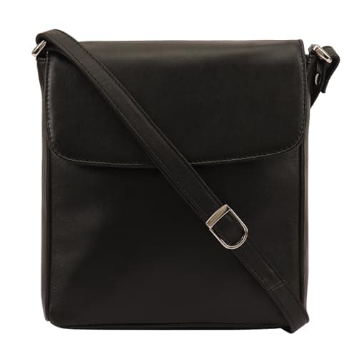 Image of Lloyd Baker London Genuine Leather Women’s Slim Over-the-Shoulder Bag | Saharsa (Black)