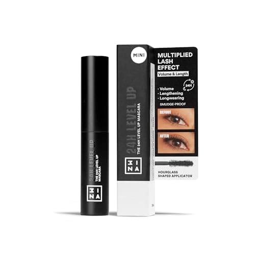 Image of 3INA MAKEUP - The 24H LevelUp Mascara 900 (mini) - Black Volume & Length Definition Mascara - Travel Size - Sensitive Eyes