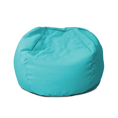 Image of rucomfy Beanbags Small Kids Indoor/Outdoor Bean Bag. Children's Outside Garden Chair. Pre-Filled Water Resistant & Durable. 50cm x 65cm (Turquoise, Beanbag Only)