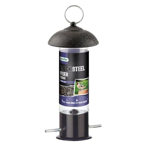 Image of Gardman Black Steel Nyjer Seed Bird Feeder