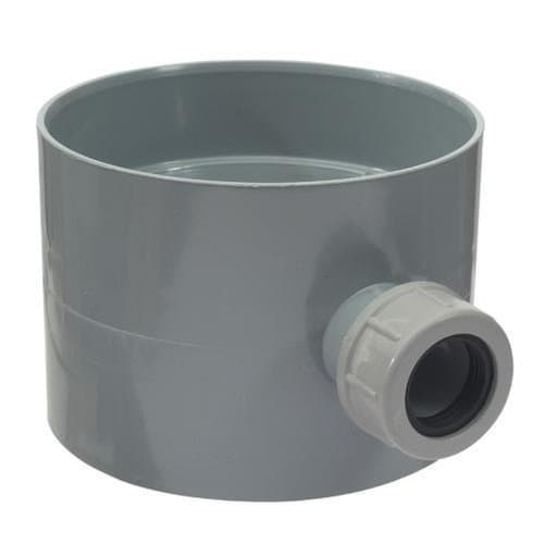 Image of Condensation Drain Heat Recovery Ducting Extractor Shower Bathroom Fan 4" 100mm