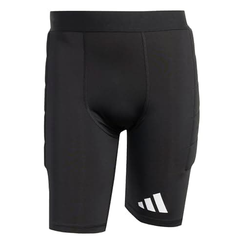 Image of adidas Men's SQUADRA25 Padded Goalkeeper Short Tight, Black/White, S