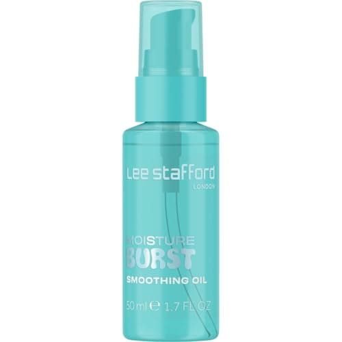 Image of Lee Stafford Smoothing Hair Oil | Moisture Burst Collection - Best Anti Frizz Styling Serum for Dry & Damaged Hair, Adds Bonding Hydration & Shine to Dull Strands, After Blowout Coat, 50 ml