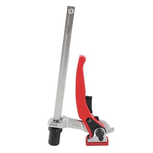 Image of Ratchet Bench Clamp Sturdy Hold Down Clamp 20mm Base Guide Rail Woodworking Bench Dog Clamp with Ratchet Mechanism for Wood Carving 13.5x6.5mm
