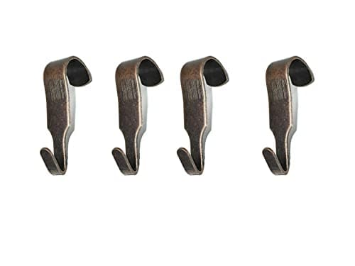 Image of Picture Rail Hooks Bronze Narrow Picture Rail Hooks Heavy Duty Gallery Hanging Moulding Hooks Mirror Photo Frame Hanging Metal Hooks Pack of 4