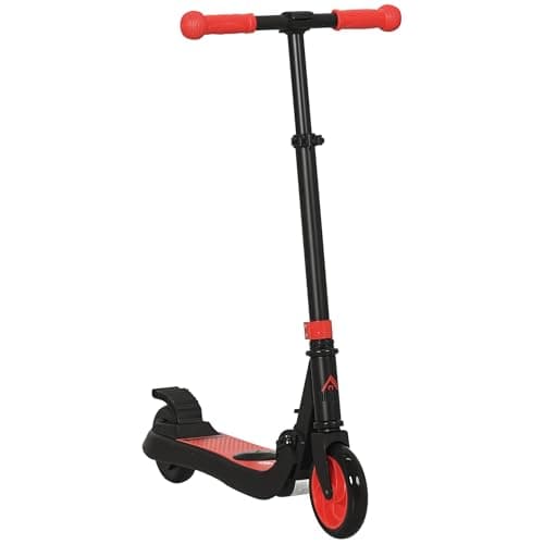 Image of HOMCOM Electric Scooter for Kids, Foldable Electric Scooter for Age 6+, with Adjustable Height, Rear Brake, Up to 8 KM/H, Maximum Range 6 KM, 5kg Lightweight, Red