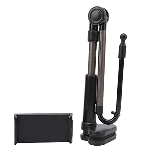 Image of Mtlavishness Universal Tablet Clamp Holder, 360° Rotation Desk Mount with Flexible Gooseneck Arm, Stable Heavy Duty Bracket for 2.36 7.48 Inch Devices (Up to 11 Inches), Aluminum