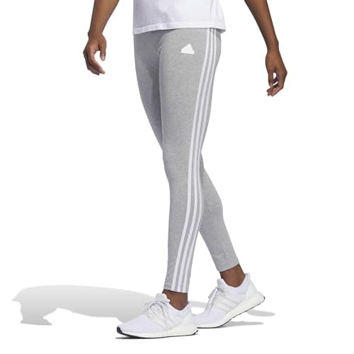 Image of adidas Women's Future Icon Three Stripes Leggings, Medium Grey Heather, XXL
