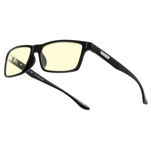Image of Gunnar Gaming and Computer Eyewear - Vertex, Frame Colour: Onyx, Lens Tint: Amber (Blocks 65% Blue Light & 100% UV Light)- Blue Light Blocking Glasses - Patented lens