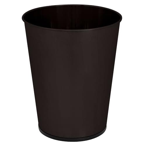 Image of Bath Bliss 5 Liter Small Wastebasket | Round Open Top | Trash Can | Bathroom | Bedroom | Kitchen | Office | Dorm | Disposal Waste Bin | Garbage | Oil Rubbed Bronze