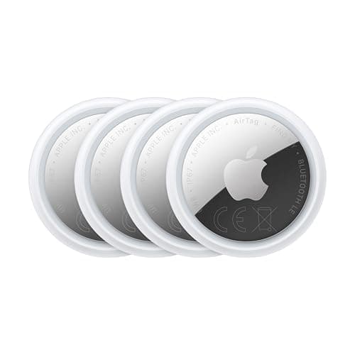 Image of Apple AirTag 4 pack (2nd generation): Tracker for Keychain, Wallet and More; Locator with Sound; Simple One-Tap Setup with iPhone or iPad; Key Finder with up to 1.5x Precision Finding Range
