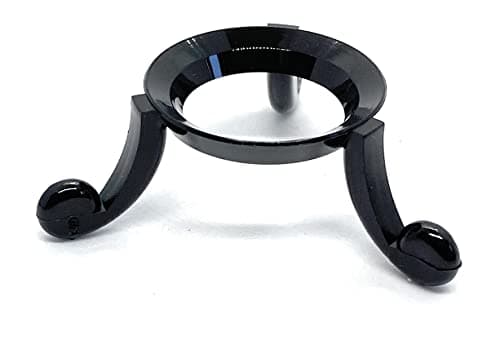 Image of 5 Pc - Acrylic Egg Sphere 3 cm Display Stand - Black