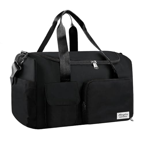 Image of Lychico Large Sports Duffle Bag with Shoe Compartment, Waterproof Gym Bag for Men & Women, Multi-Compartment Holdall for Travel, Work, Overnight