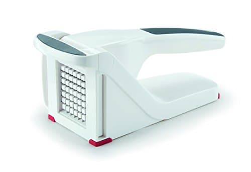 Image of Zyliss Potato & Vegetable Chipper, Manual Handheld Cutter and Slicer for Potatos Vegetables, Plastic/Stainless Steel, White, Dishwasher Safe