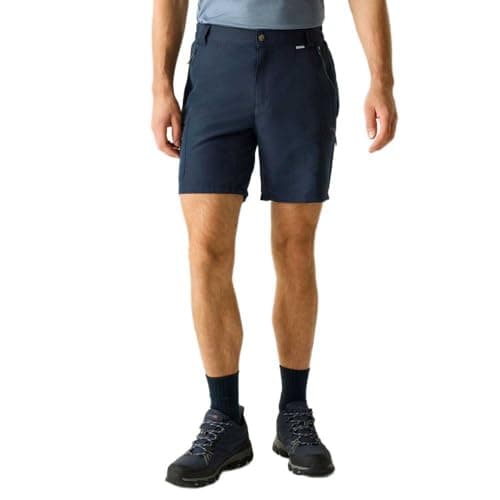 Image of Regatta Mens Leesville III Walking Shorts Water Repellent Walking Hiking Navy
