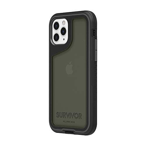 Image of Griffin Survivor Extreme GIP-029-BKG Case for Apple iPhone 11 Pro, Polycarbonate, Drop Resistant- Black/Grey