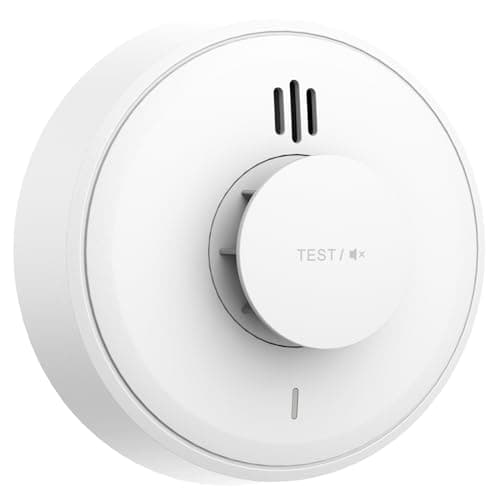 Image of Heat Alarm,10-Years Sealed Battery,Heat Detector for Kitchen, Heat Alarm for Kitchen Can Mute Remotely,Big Mute/Test Button Heat Detector for Kitchen, Conforms to BS 5446 (Standalone Heat Alarm)