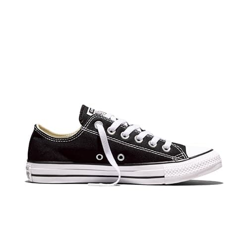 Image of Converse Mens All Star Ox Plimsolls Trainers Black 9 UK