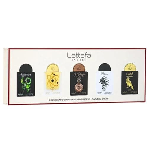 Image of Lattafa Pride Eau de Parfum Gift Set Collection No.1 (5 x 20ml) | Luxury Perfume Gift Set for Men & Women | Long-Lasting Arabian Fragrances | Travel Mini Sprays