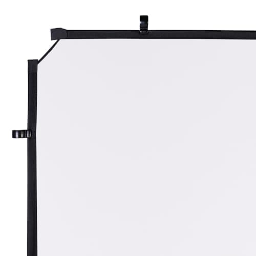 Image of Manfrotto EzyFrame Photography/Video Large Format Collapsible Background Cover 2 x 2.3m - White/Ultra-Portable/Family Shoots/Portraits/Animated Action Poses/Fashion/Commercial - LL LB7951