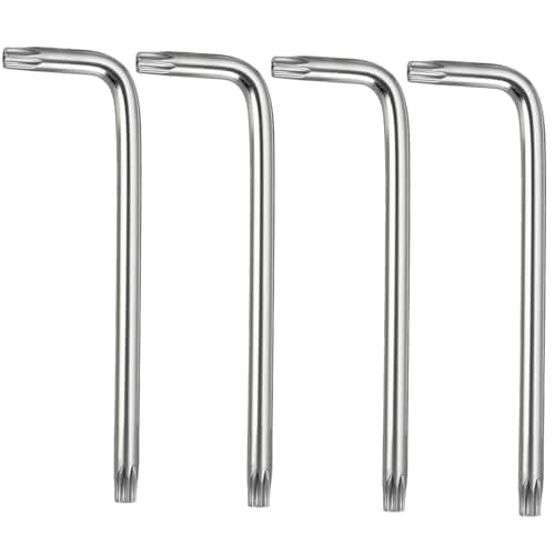 Image of Kesiku Torx Hex Key T40 Allen Key Set with Size Markings, Star Long Arm Wrench Tamper Proof with Holes on Both Ends for Home Maintenance DIY, CRV Steel, 4pcs