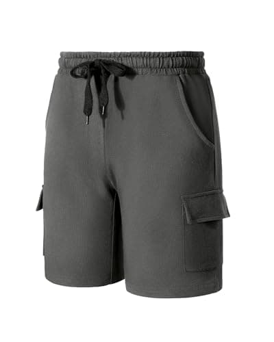 Image of KEREDA Boys School Shorts Pe Shorts Kids Boy's Cotton Cargo Chino Sports Cycling Running Grey Black Navy 7-13 Years