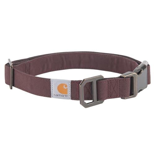 Image of Carhartt Nylon Duck Dog Collar, Deep Wine, Large