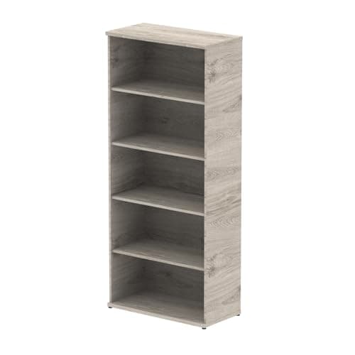 Image of Dynamic Office Solutions Impulse Bookcase 4 Sizes Grey Oak 2000