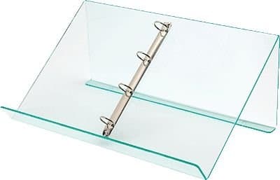 Image of Deflecto 79067 Countertop Lectern with Ring Binder - Acrylic Sign Holder - Base Stand for Speech - Music Stand