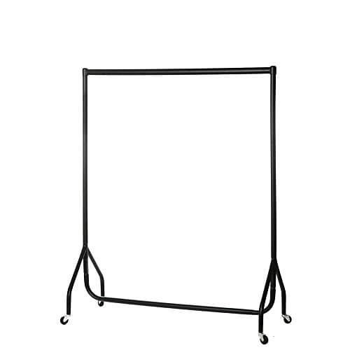 Image of The Shopfitting Shop Heavy Duty Clothes Rail Garment Rail 4ft Long x 5ft High Metal Storage Hanging Rack