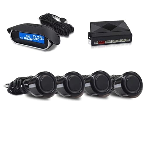 Image of Parking Assist Systems Front Parking Sensor Kit Auto Parktronic Assistant System LCD Monitor Buzzer Voice Volume Backup Radar Car Vehicle(Black)
