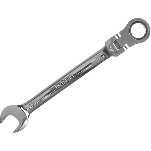 Image of Faithfull SPARAT15 Flex Head Ratchet Combination Spanner
