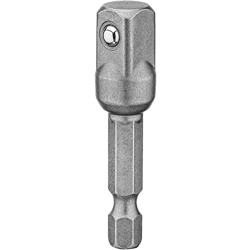 Image of DEWALT DW2542 1/4-Inch Hex Drive to 3/8-Inch Socket Adapter, Silver