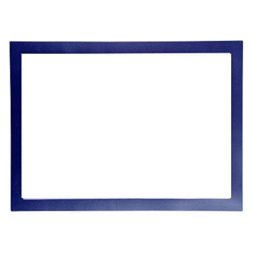 Image of Exacompta - Ref 39202E - Magnetic Wall Display Pocket - Suitable for A4 Documents, 3 Magnetic Sides & 1 Open Side for Insertion, Ideal for Notes & Posters - Blue