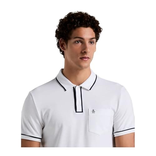Image of Original Penguin Men's Earl Polo Shirt, White, S