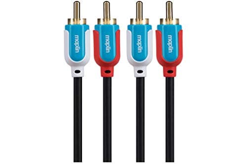 Image of Maplin Twin RCA Phono to Twin RCA Phono Cable, 3m